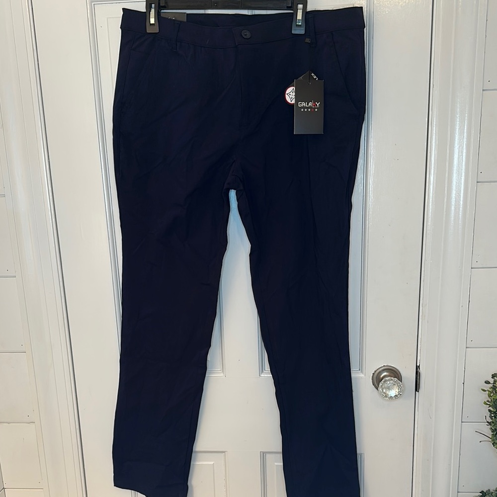 Galaxy by‎ Harvic Navy Super Stretch Chino Pants size 36x30 NWT